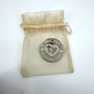 Ty Beanie Babies Official Club 1999 Original Nine Chocolate Moose Silver Coin